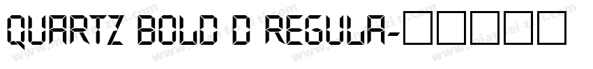 Quartz Bold D Regula字体转换